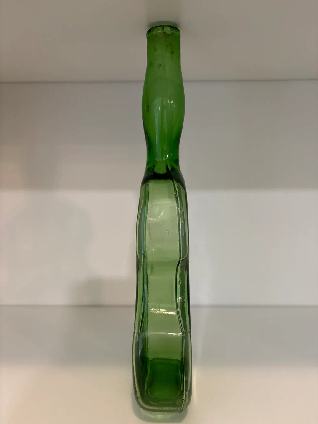 Antique Green Glass Violin Bottle (1910’s-1920’s) image indicator(4)