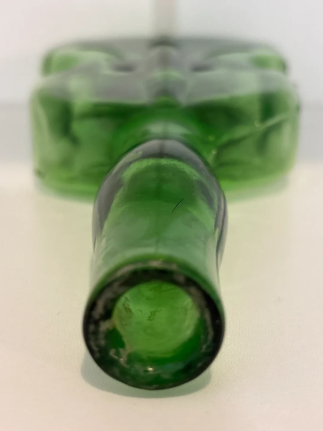 Antique Green Glass Violin Bottle (1910’s-1920’s) image indicator(7)