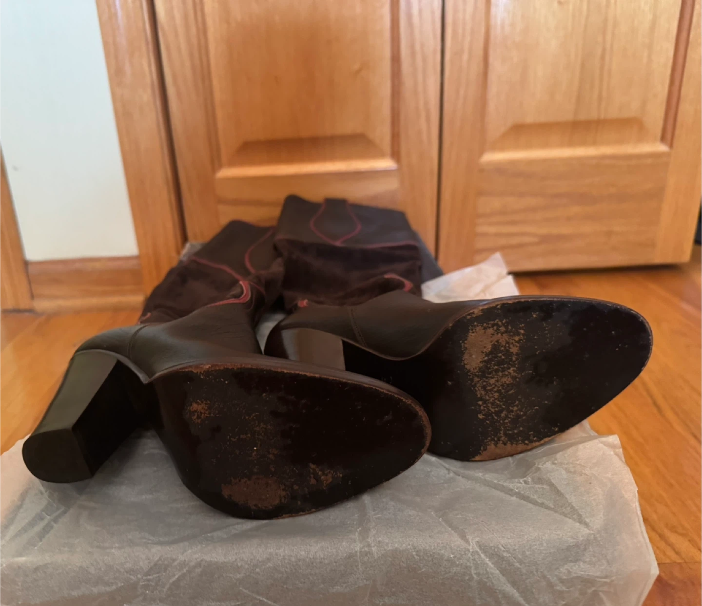 Aldo Alderica-22 Brown Leather Boots, Size 7 - photo 2