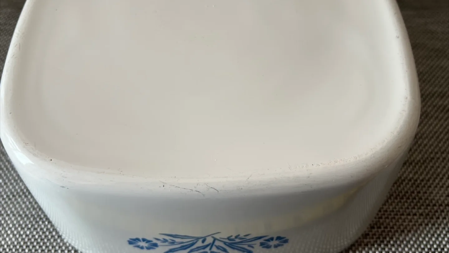 Vintage Late 60s Cornflower CorningWare 4 Qt Casserole w/Lid 🥕 image indicator(5)