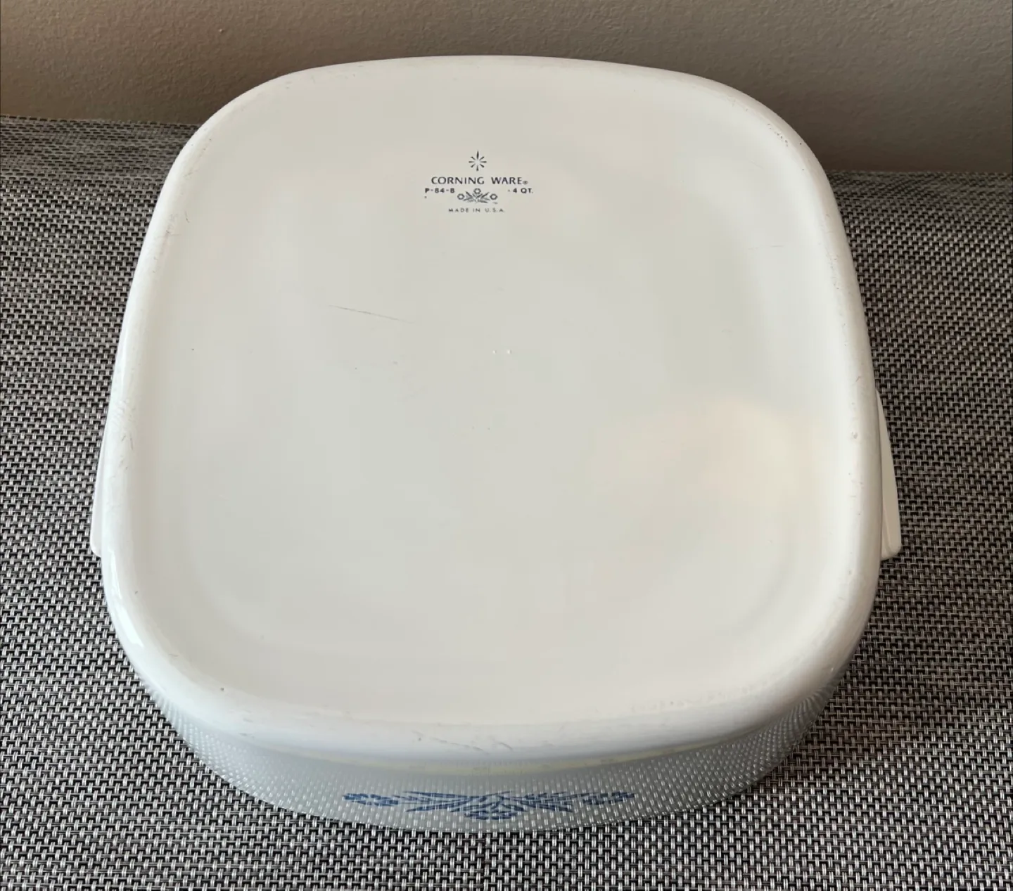 Vintage Late 60s Cornflower CorningWare 4 Qt Casserole w/Lid 🥕 image indicator(4)