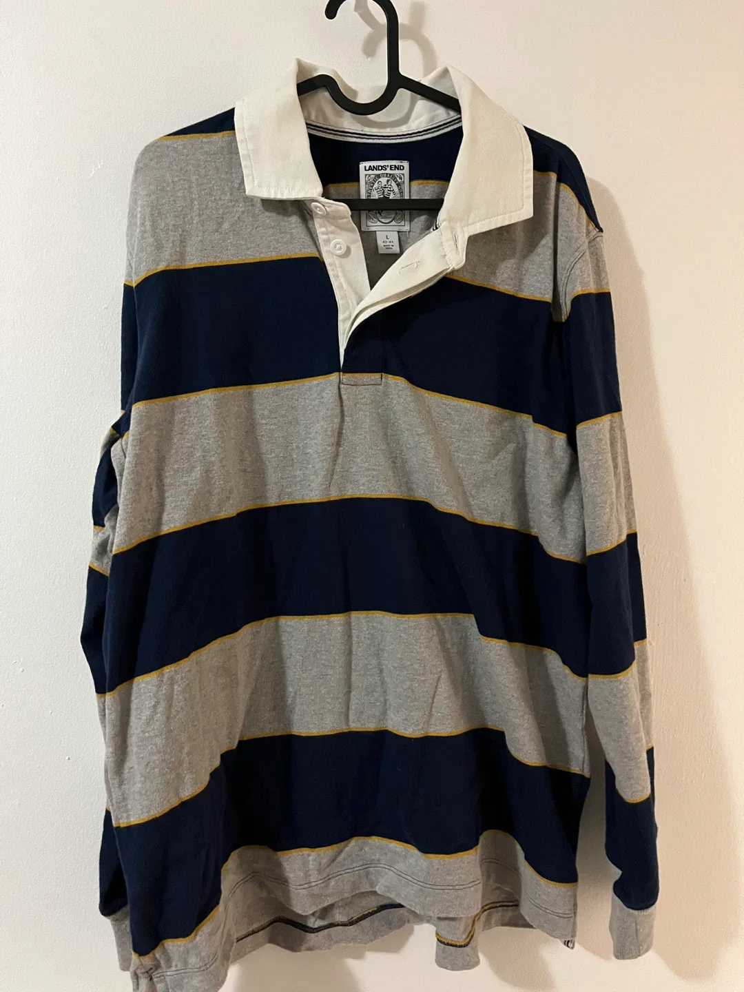 Lands' End Rugby Shirt - Size L thumbnail