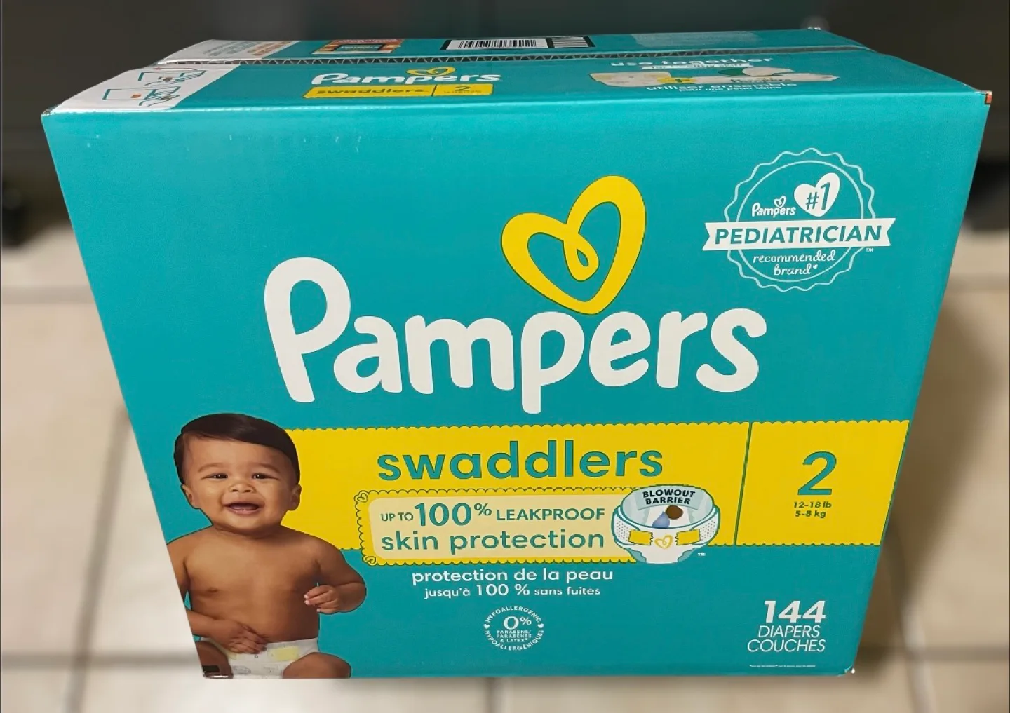 New Case Pampers Swaddlers, Size 2 thumbnail