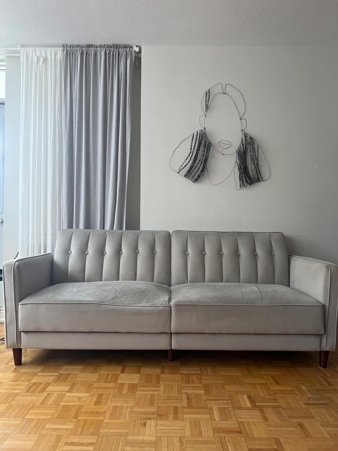 Grey Sofa-Bed