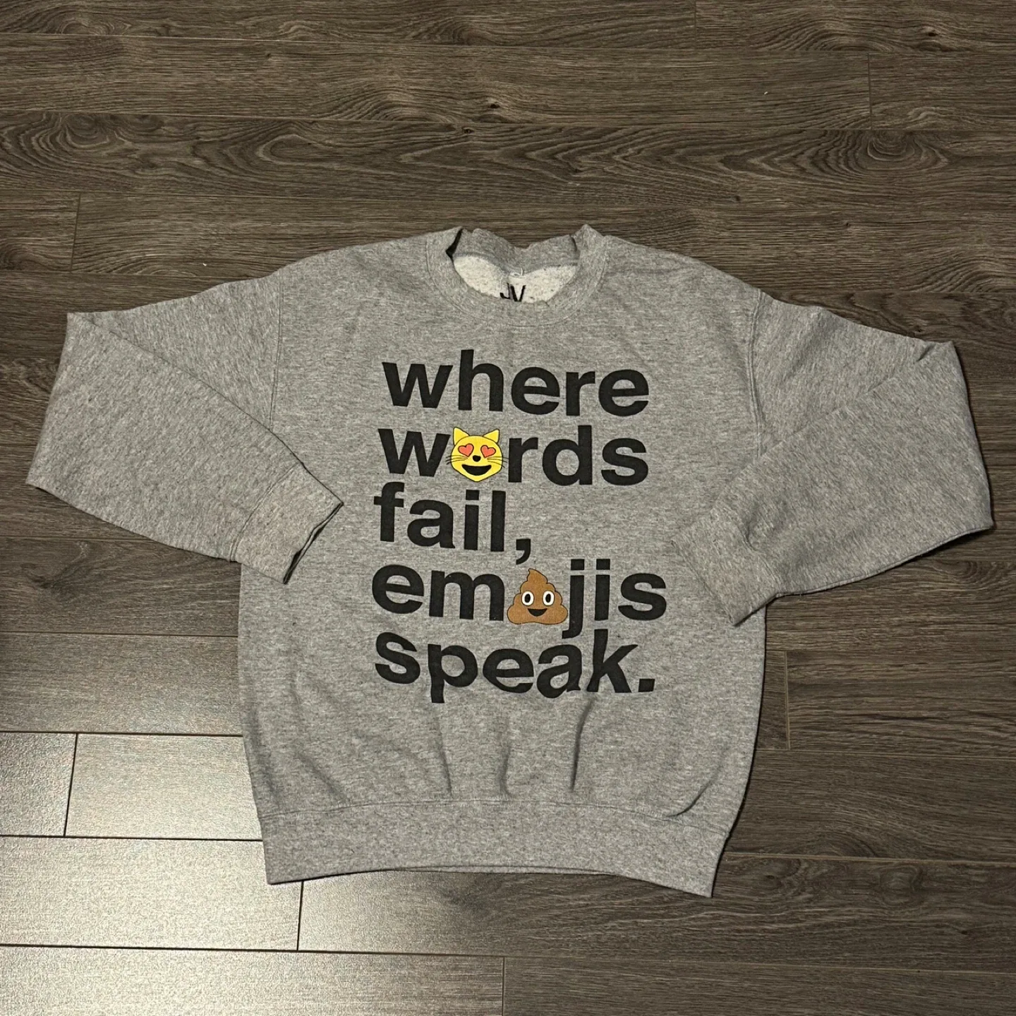 Grey Emoji Sweatshirt thumbnail
