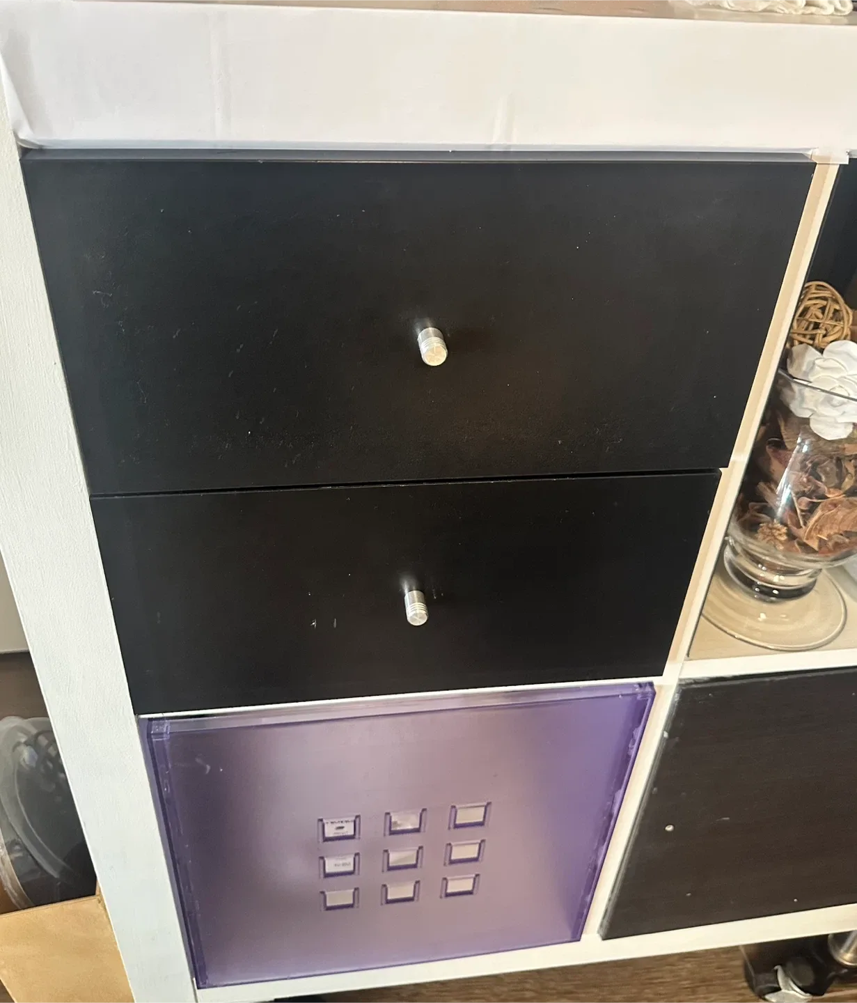 IKEA Kallax Black Drawers and door Insert thumbnail