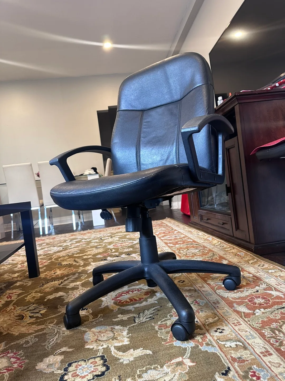 Black Leather Office Chair