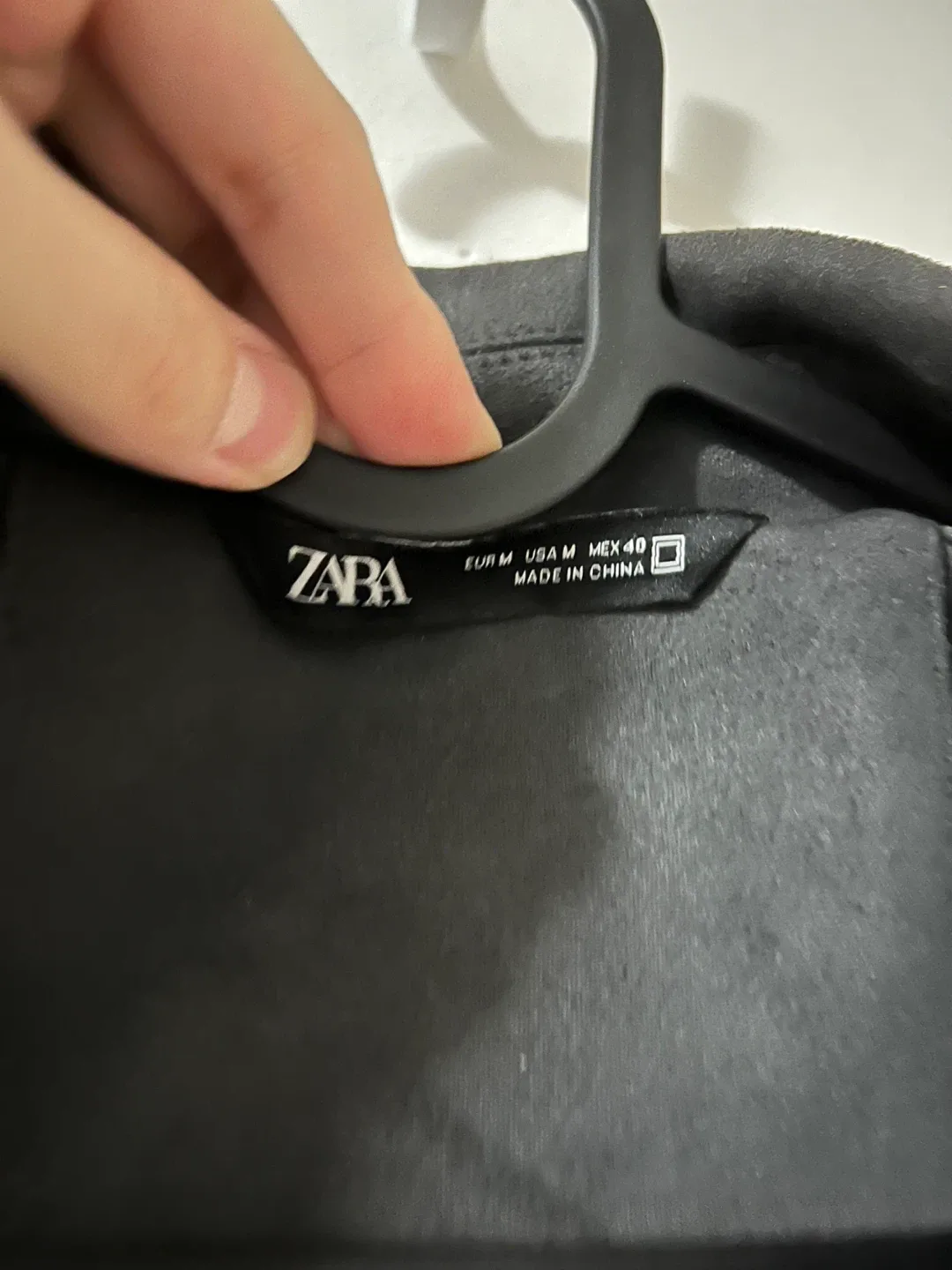 Zara Black Faux Suede Jacket - Size M image indicator(2)