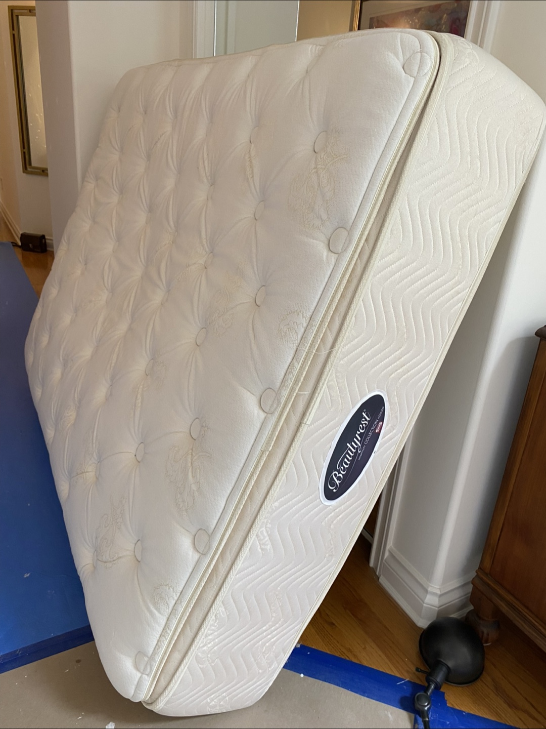 Double size matress with metal frame - photo 2