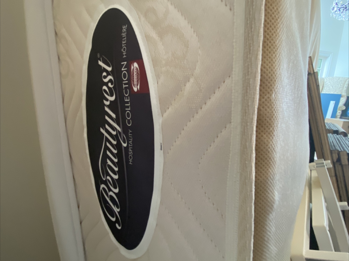 Double size matress with metal frame - photo 3