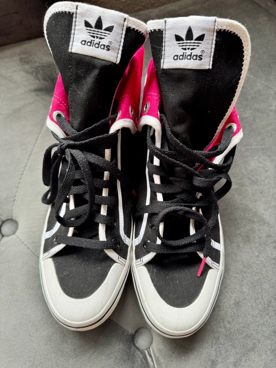 Adidas High Top Sneakers - Size 10 thumbnail
