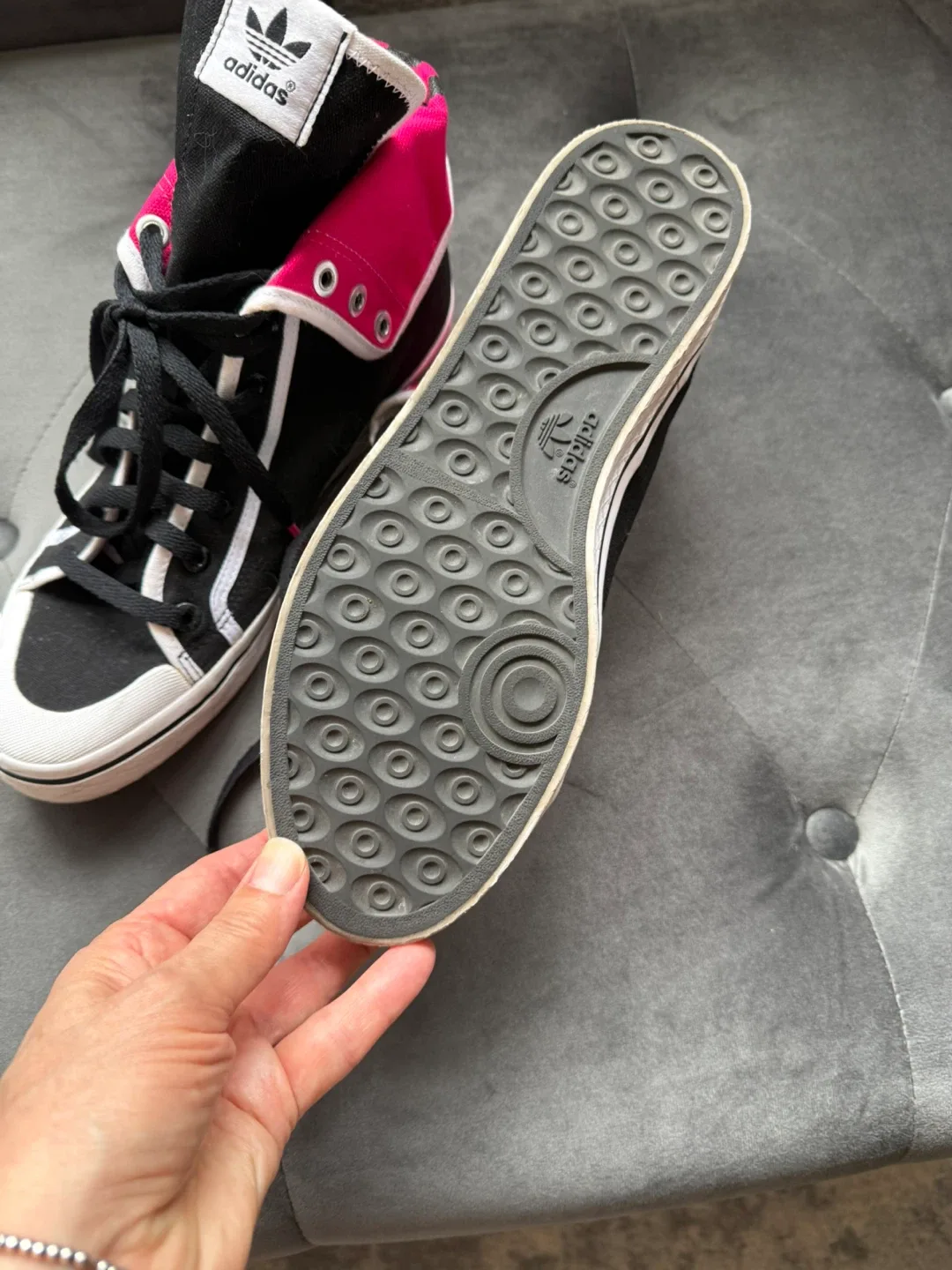 Adidas High Top Sneakers - Size 10 image indicator(4)