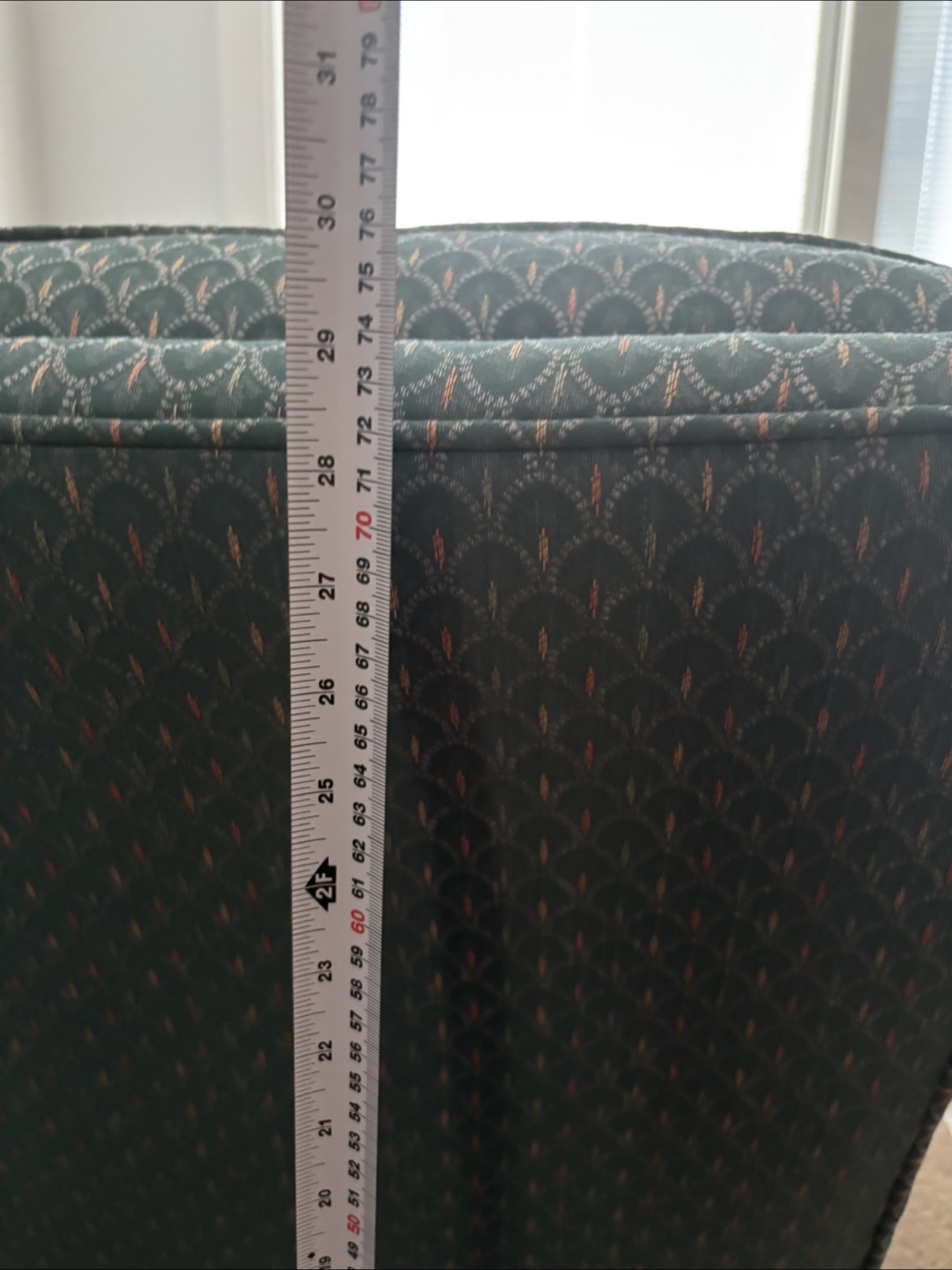 Patterned Armchair - Green & Beige - photo 3