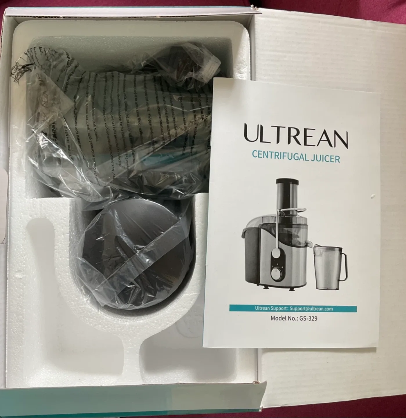 Ultrean Centrifugal Juicer GS-329 NEW image indicator(3)