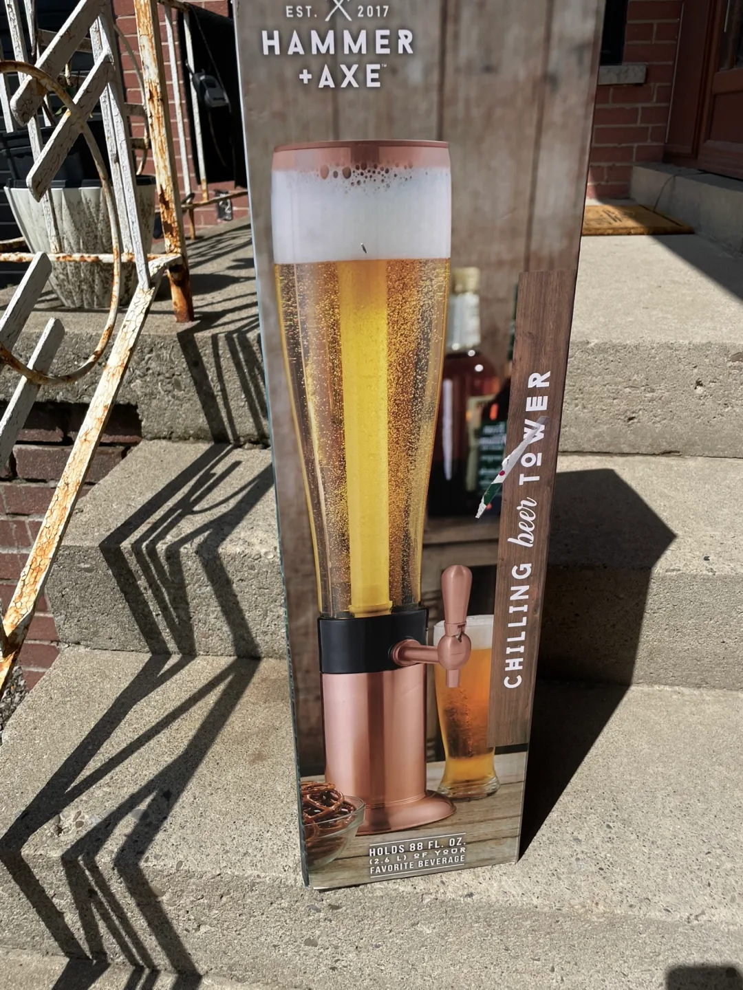 Hammer + Axe Chilling Beer Tower - 80 fl oz thumbnail