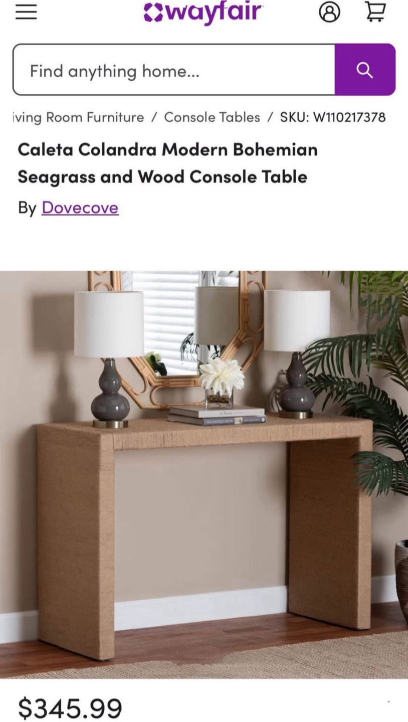 New Boho Entryway Accent Bohemian Console Table - photo 2