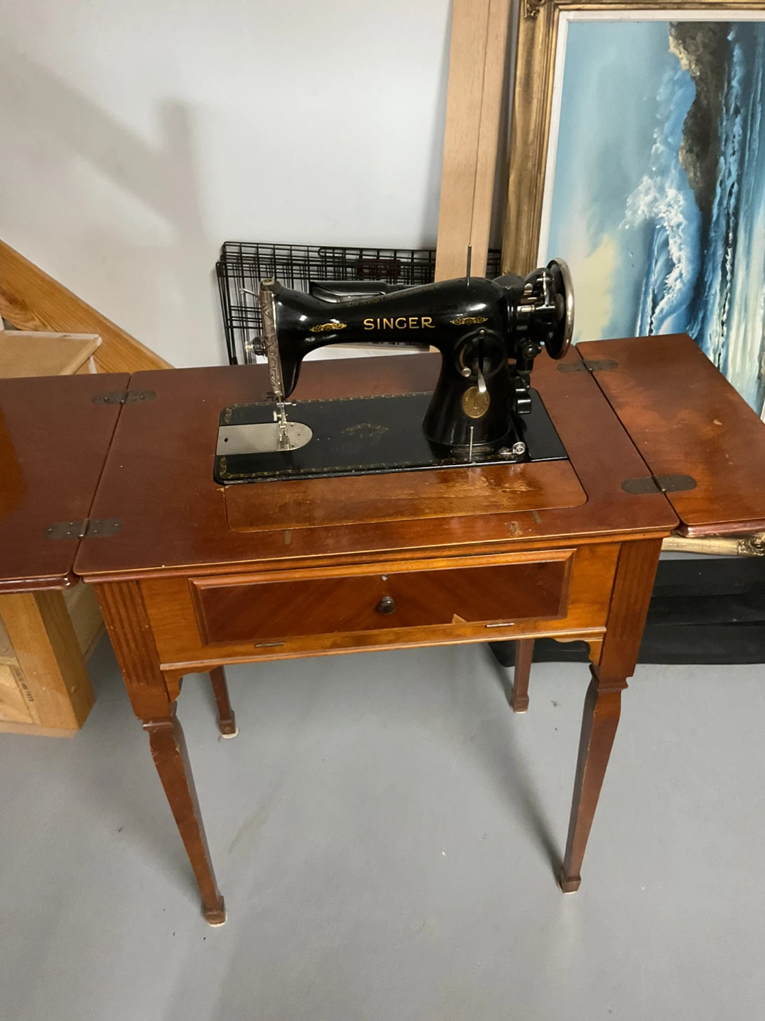 2 Vintage Singer Sewing Machine