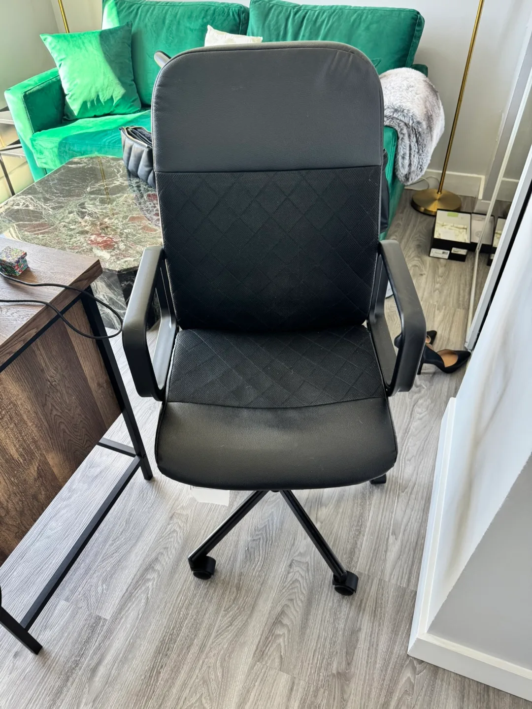 IKEA Renberget Swivel Office Chair - Black thumbnail