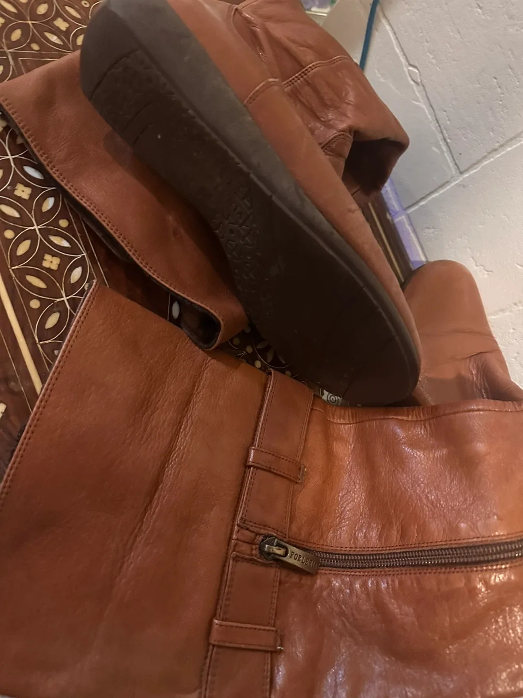 Forleria Brown Leather Boots image indicator(4)