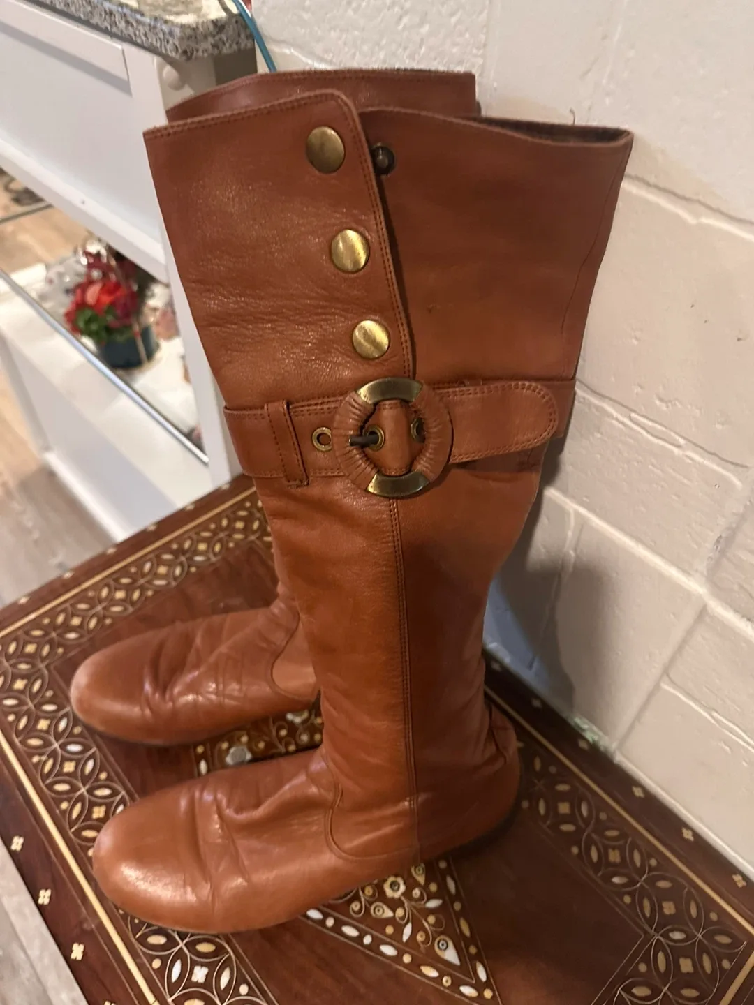 Forleria Brown Leather Boots image indicator(3)