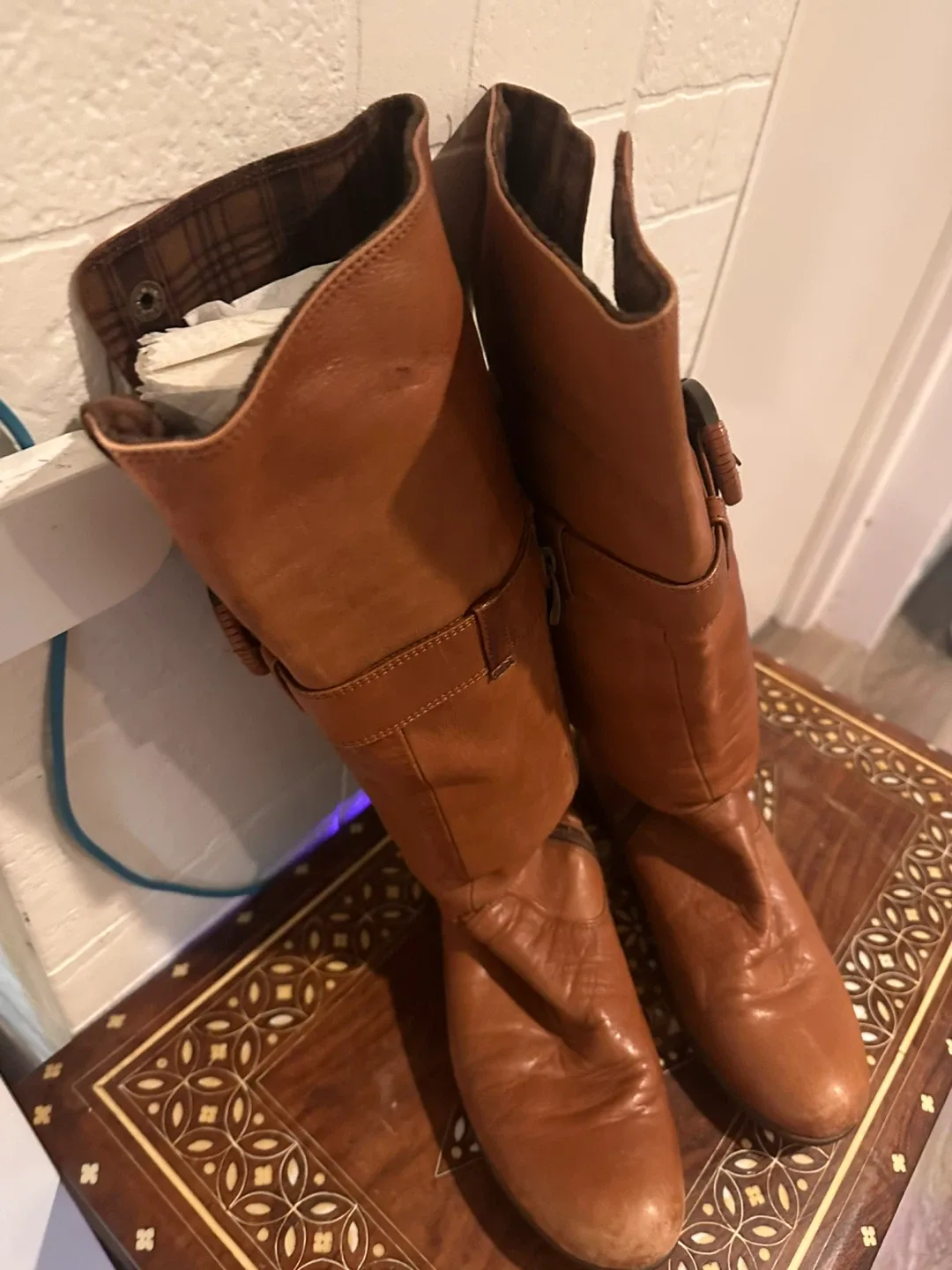 Forleria Brown Leather Boots image indicator(2)