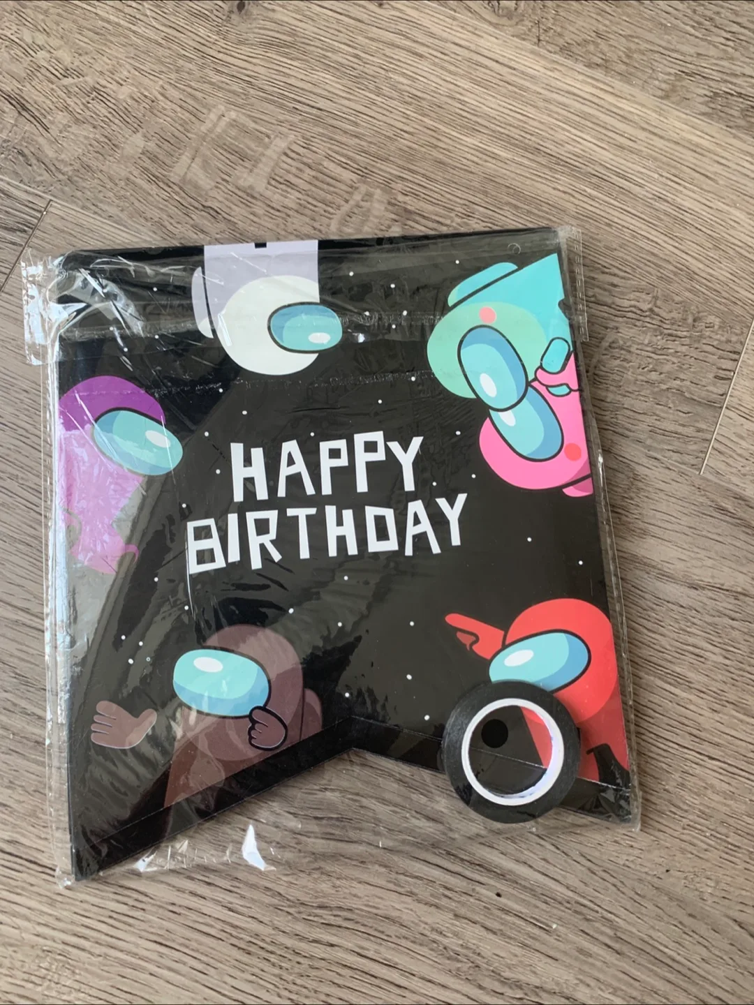 Among Us Happy Birthday Banner - New thumbnail