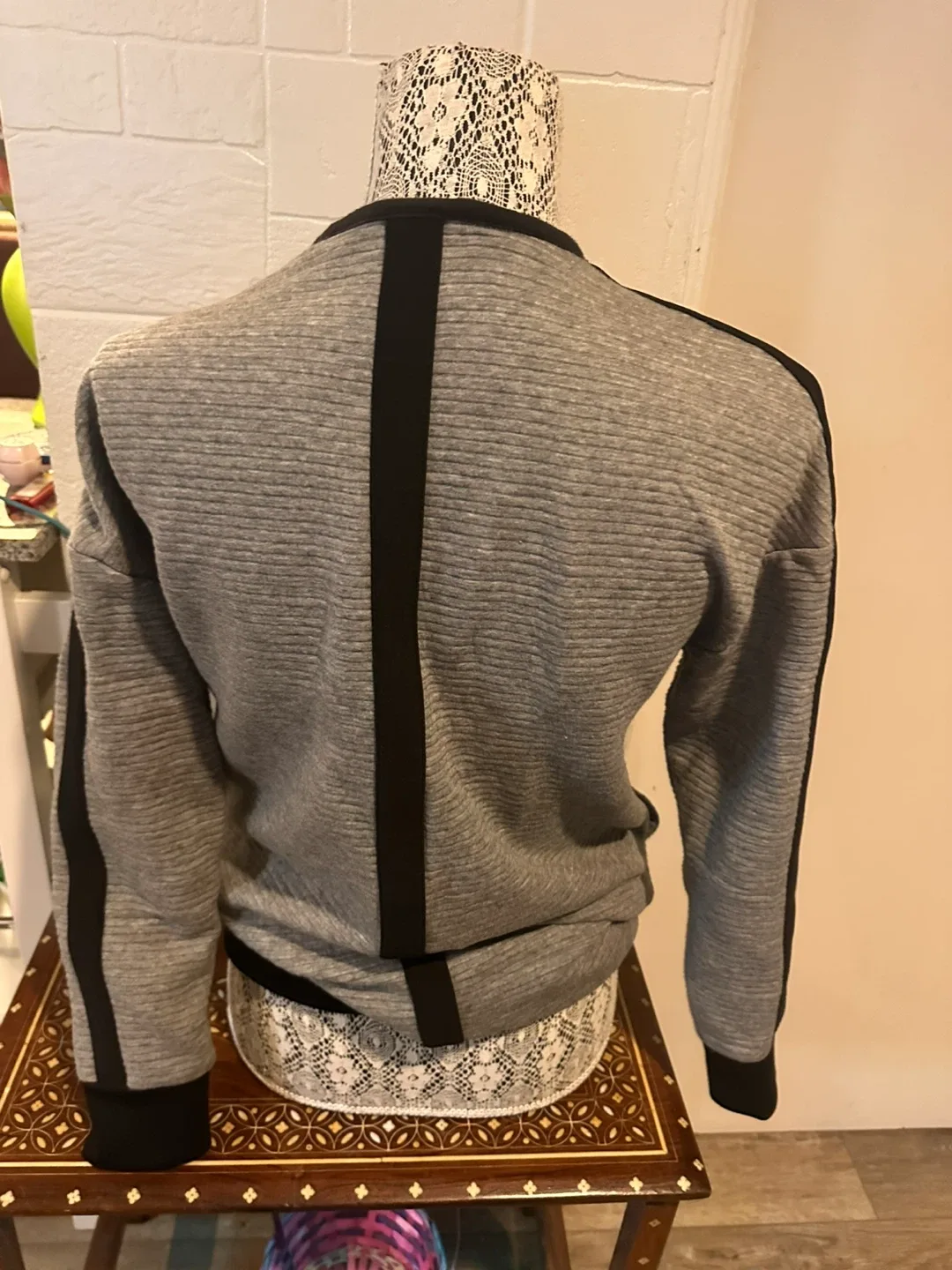 DKNY Grey Bomber Jacket image indicator(2)