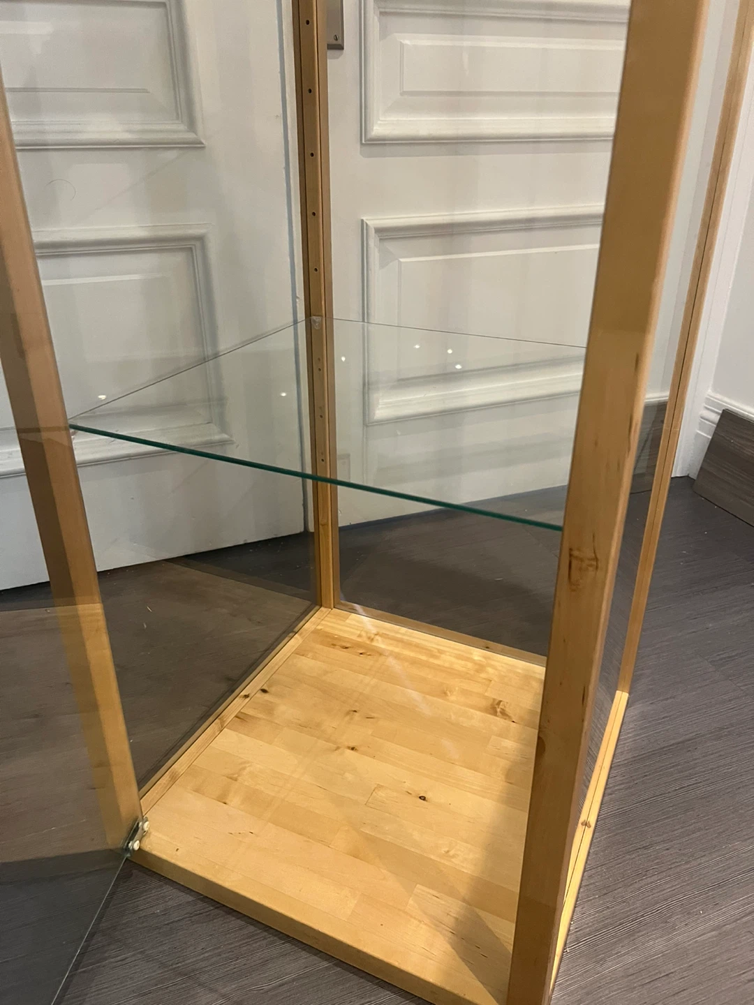 Glass Display Cabinet with Wood Frame / Indoor Greenhouse - photo 4