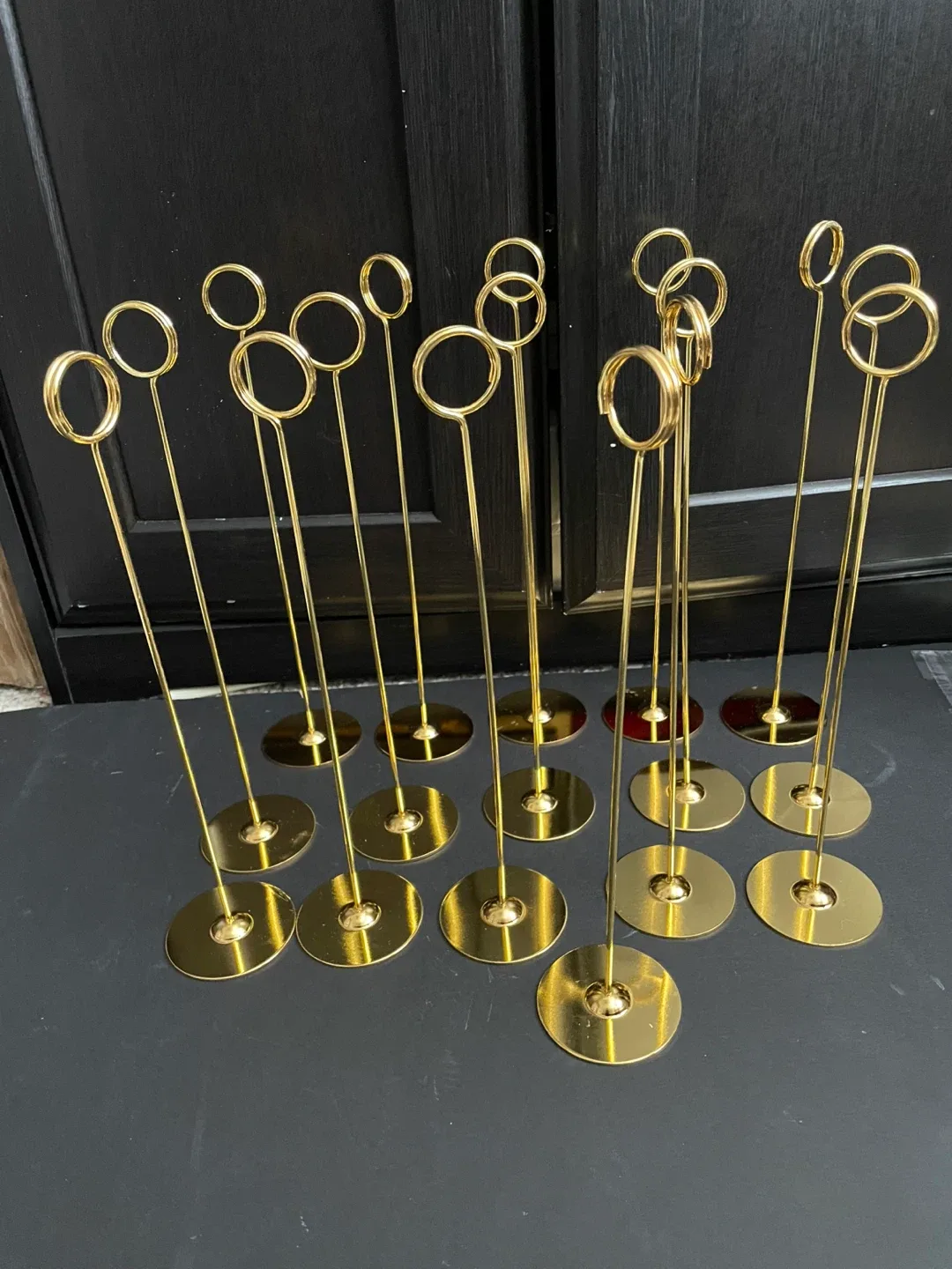 Gold Table Number Holders, 12 inches thumbnail
