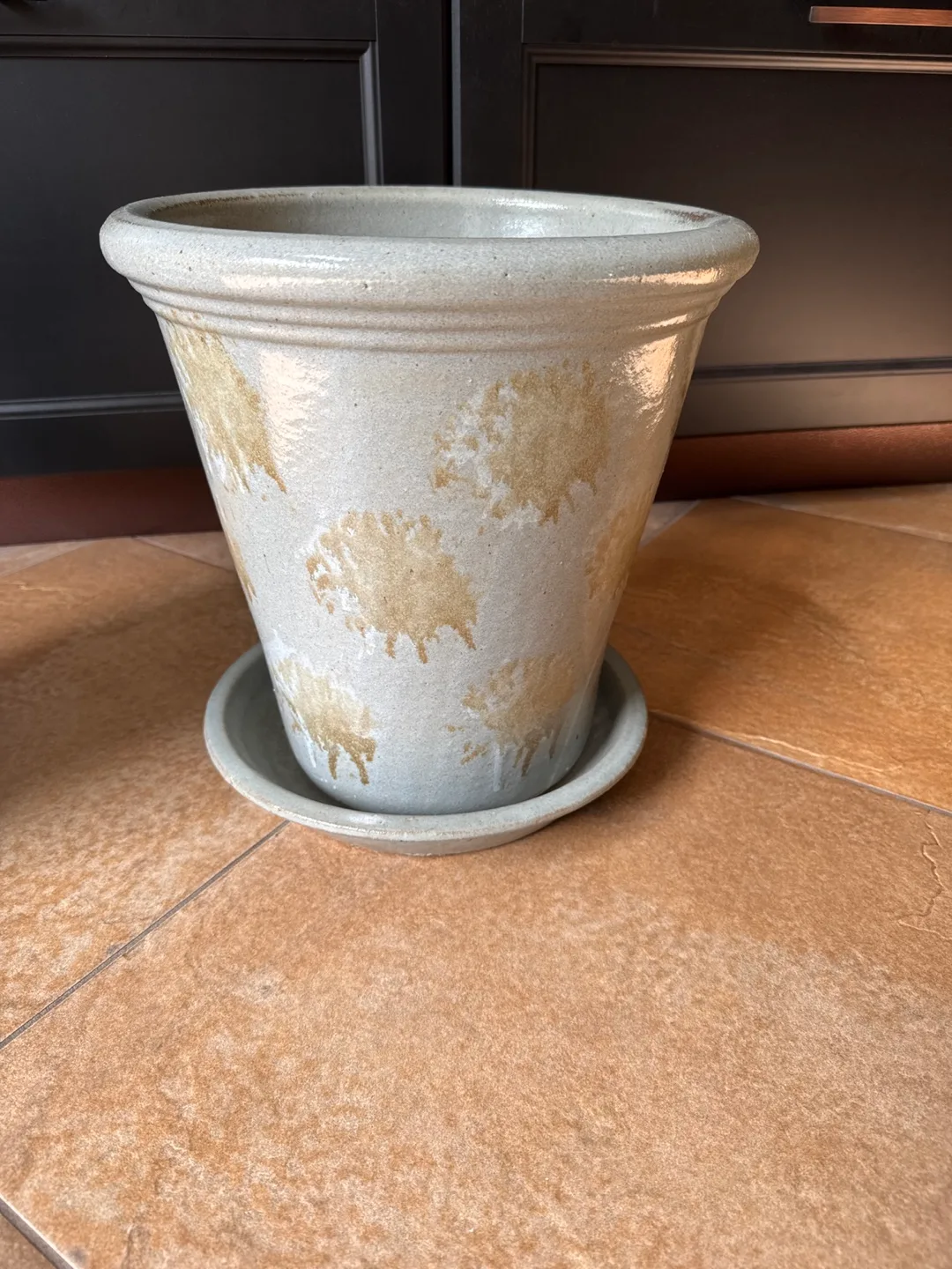 Ceramic Flower Pot with Saucer