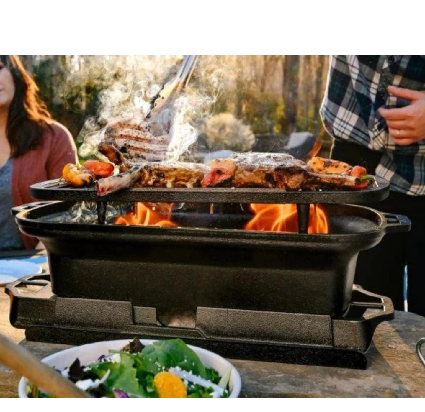 Lodge Sportsman's Cast Iron Pro Grill - Black - photo 2