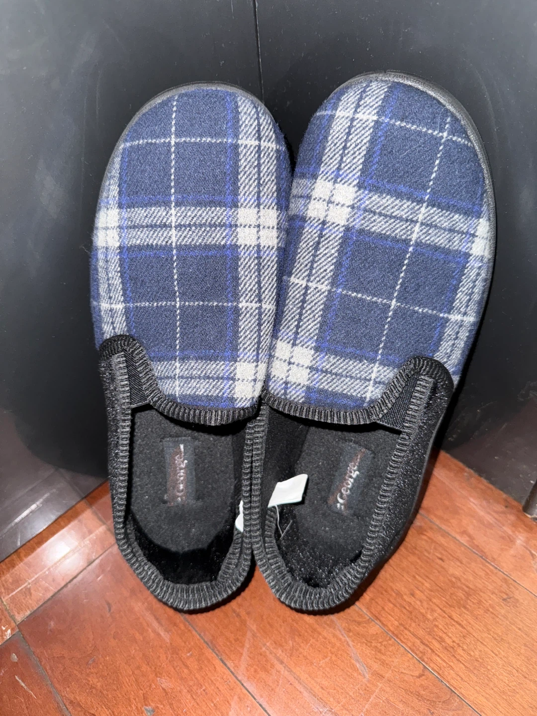 George Blue Plaid Slippers - photo 2