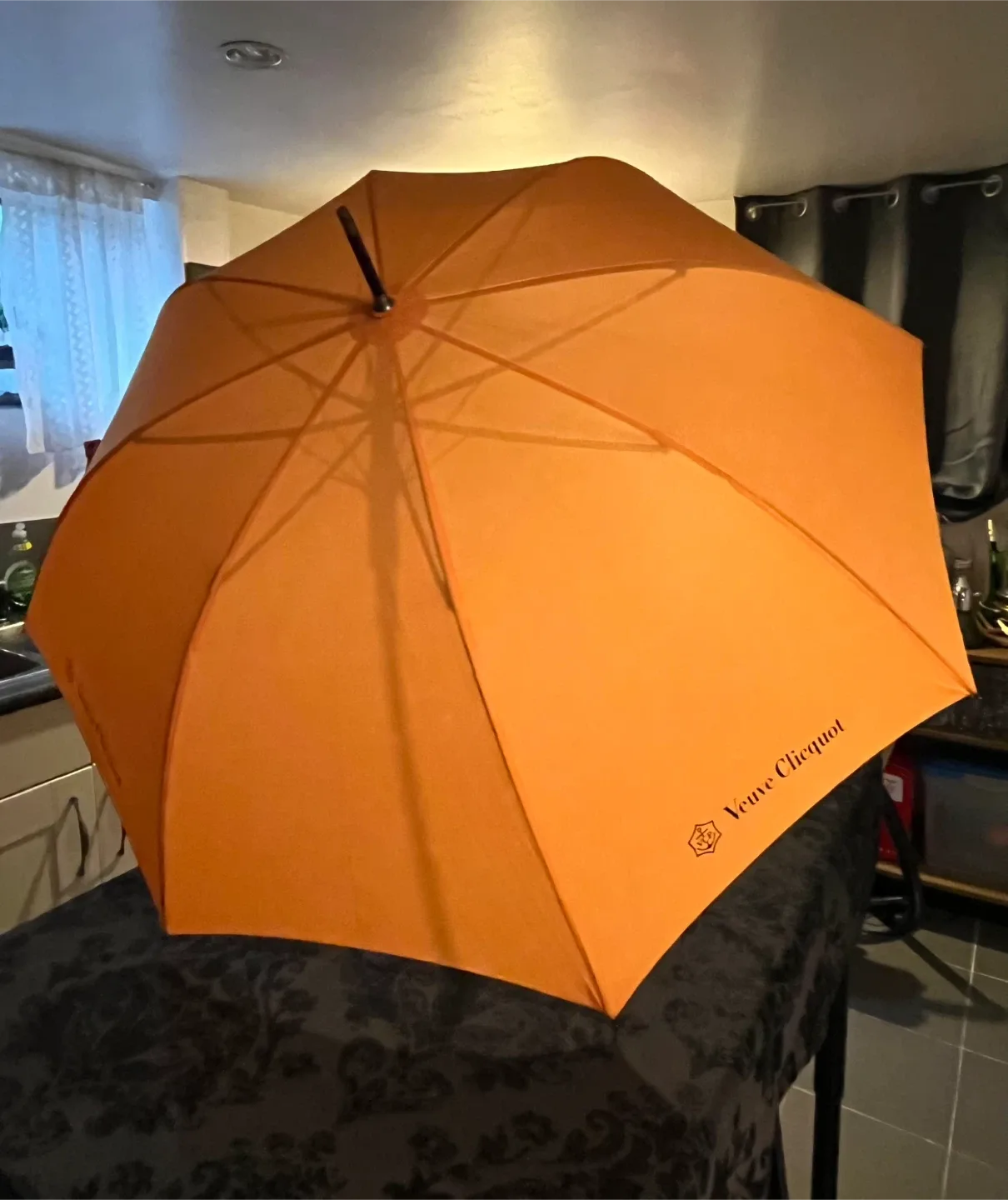RARE Veuve Clicquot Champagne Orange Umbrella thumbnail