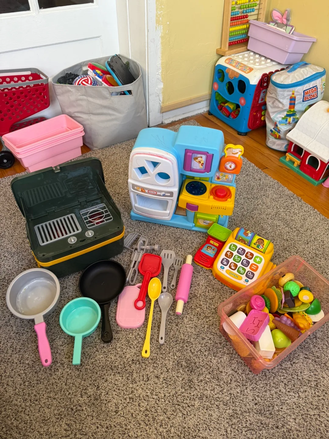 Kids Pretend Play Kitchen & Food Set