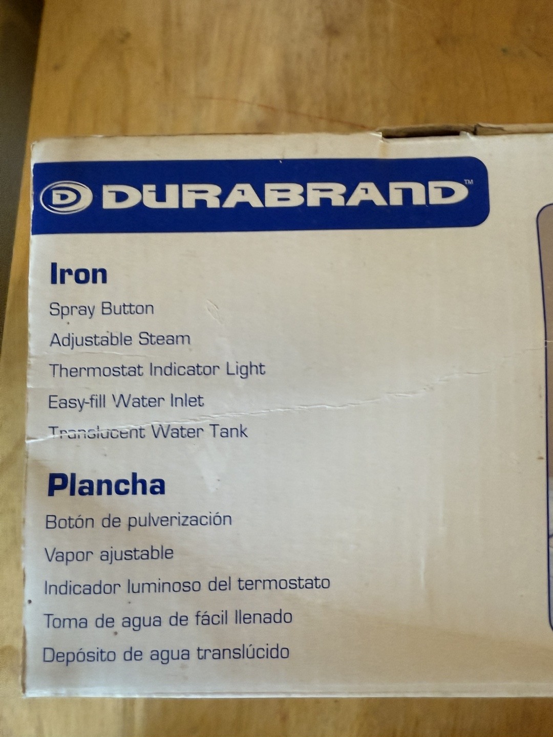 Durabrand Iron - Adjustable Steam - photo 2