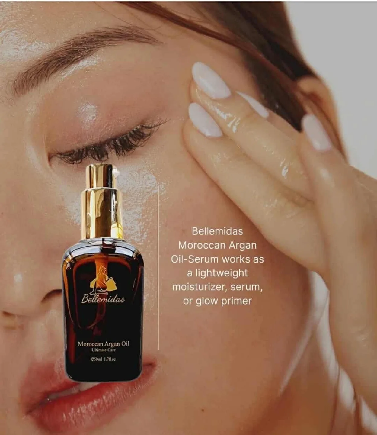 Belledmida Moroccan Argan Oil-Serum 10ml,50m,100ml image indicator(3)