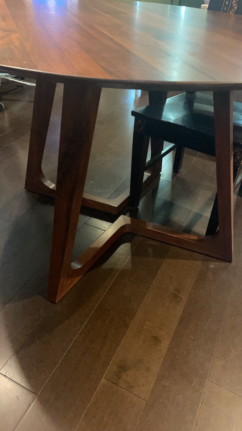 Round Wooden Dining Table - photo 4