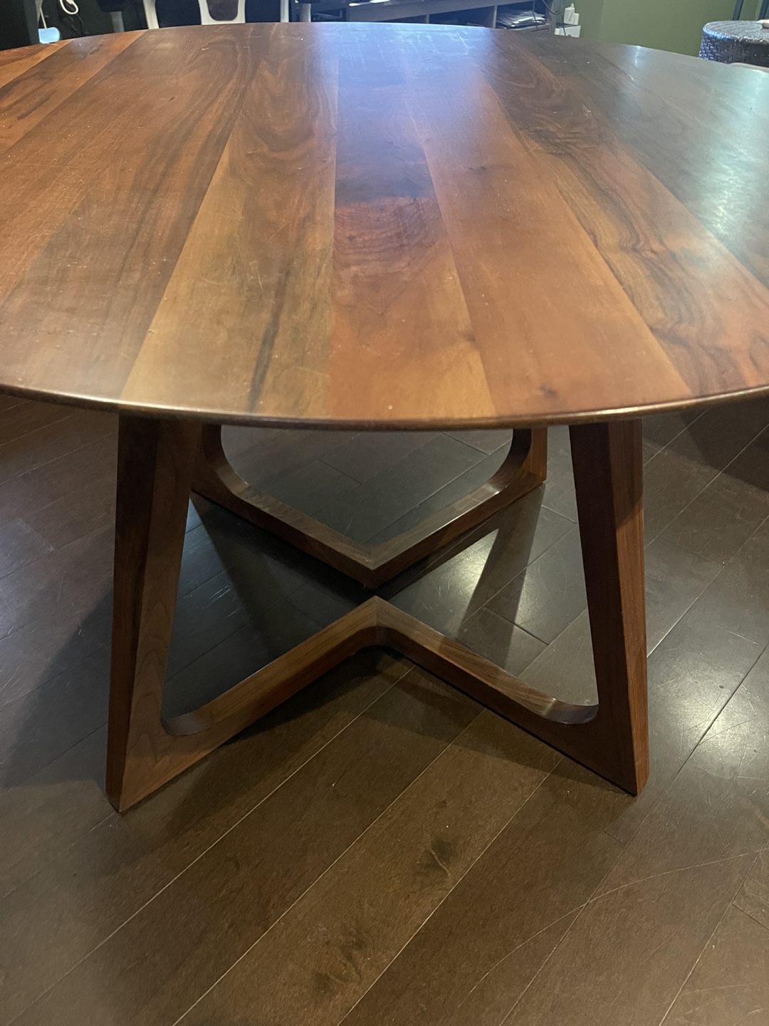 Round Wooden Dining Table - photo 5