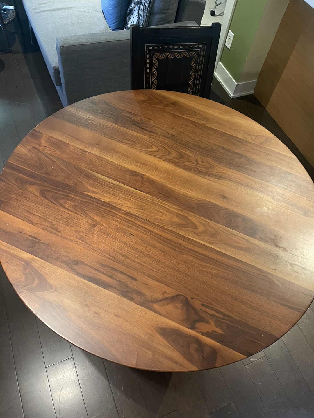 Round Wooden Dining Table - photo 2