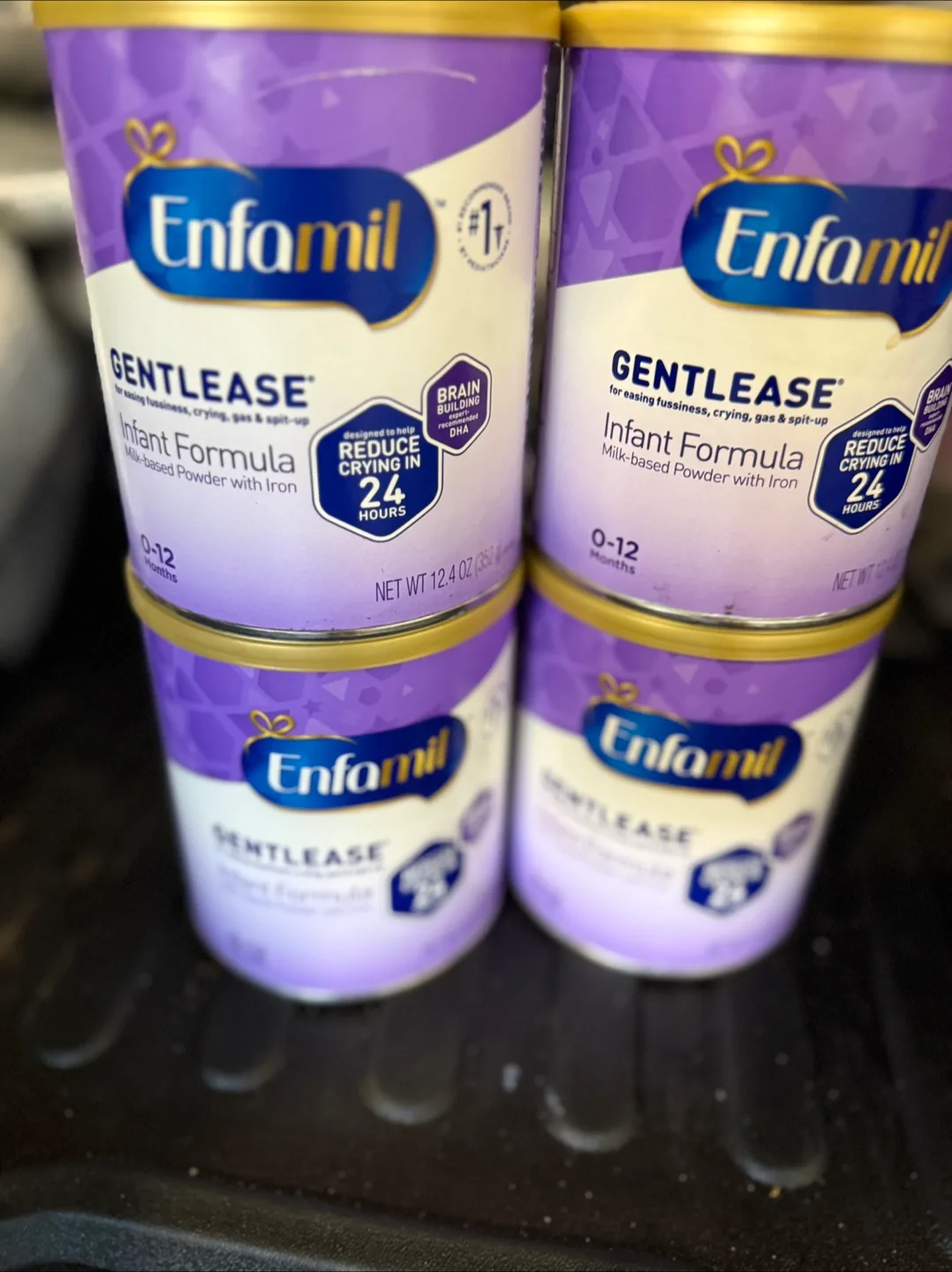 (4) Enfamil Gentlease Infant Formula 12.4 oz
