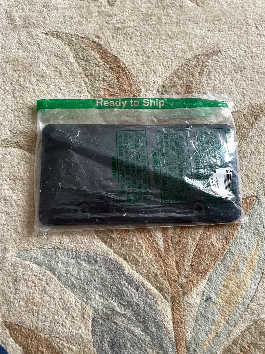 Black Plastic License Plate Frame - New in Package thumbnail