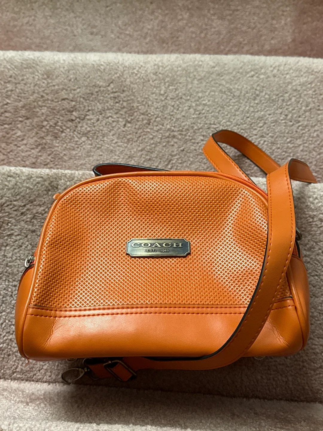 Coach Orange Crossbody Bag 🥕