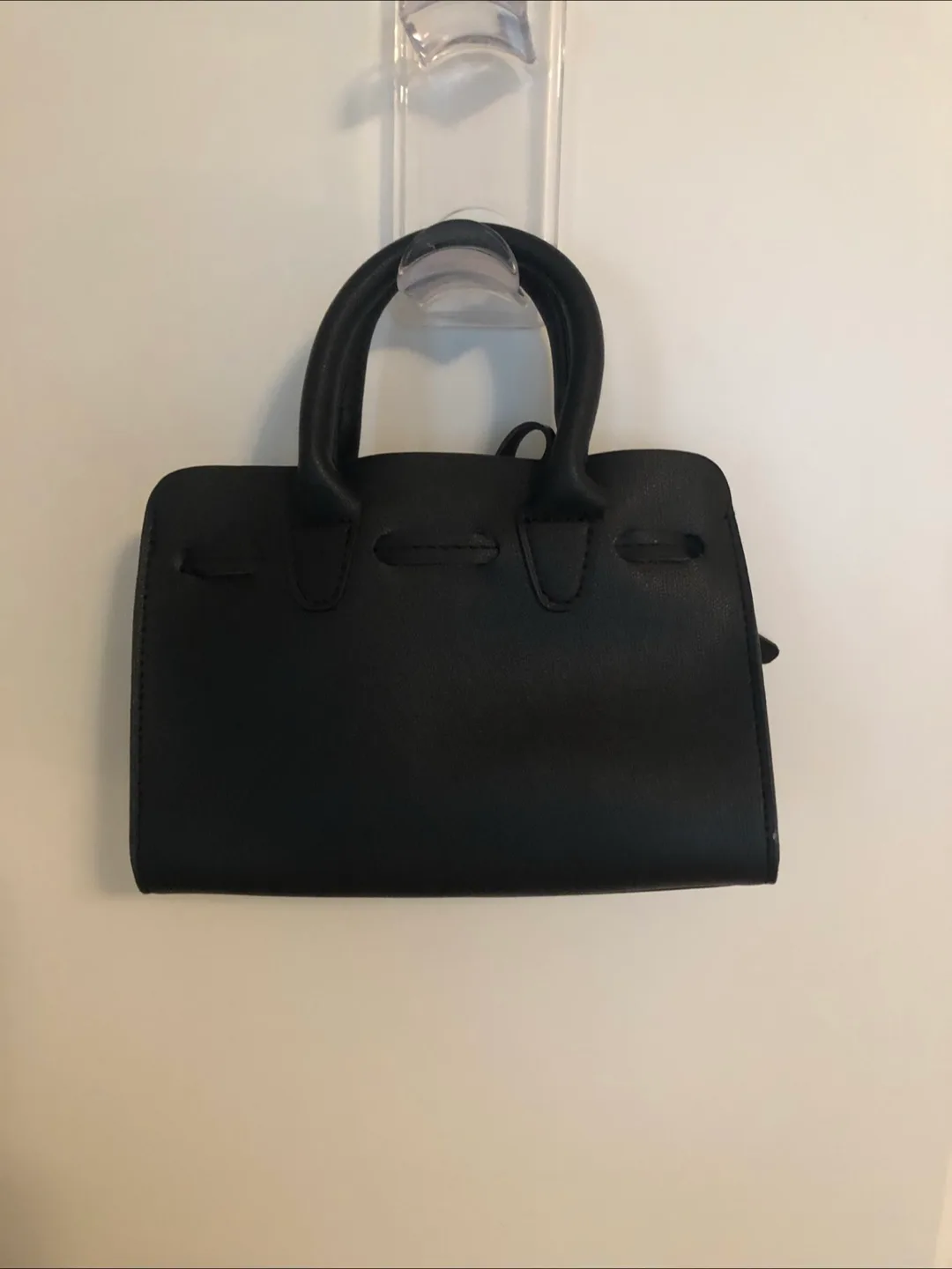 Dynamite faux- leather Black Handbag with Strap - NEW! image indicator(2)