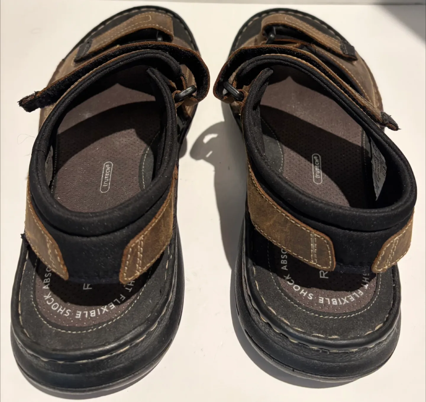 Rockport Mens M Brown Leather Sandals - Size 9 image indicator(5)