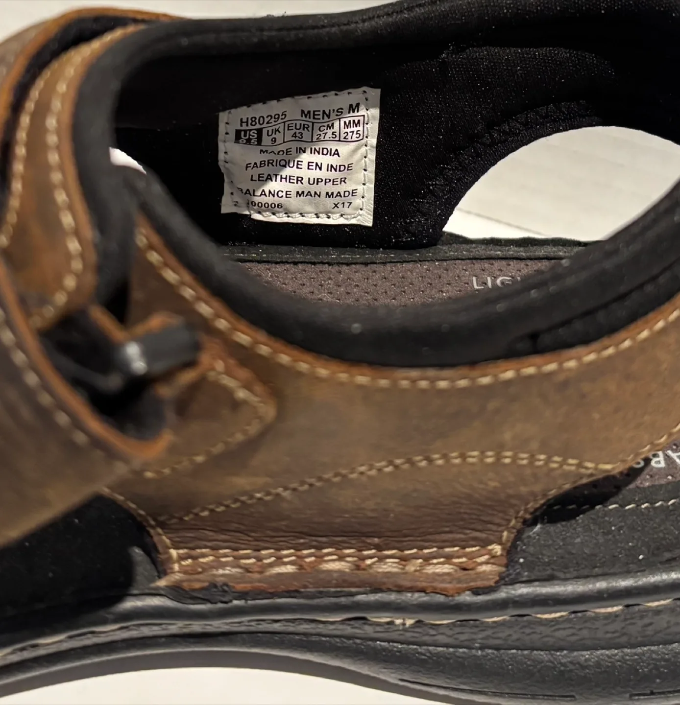 Rockport Mens M Brown Leather Sandals - Size 9 image indicator(4)