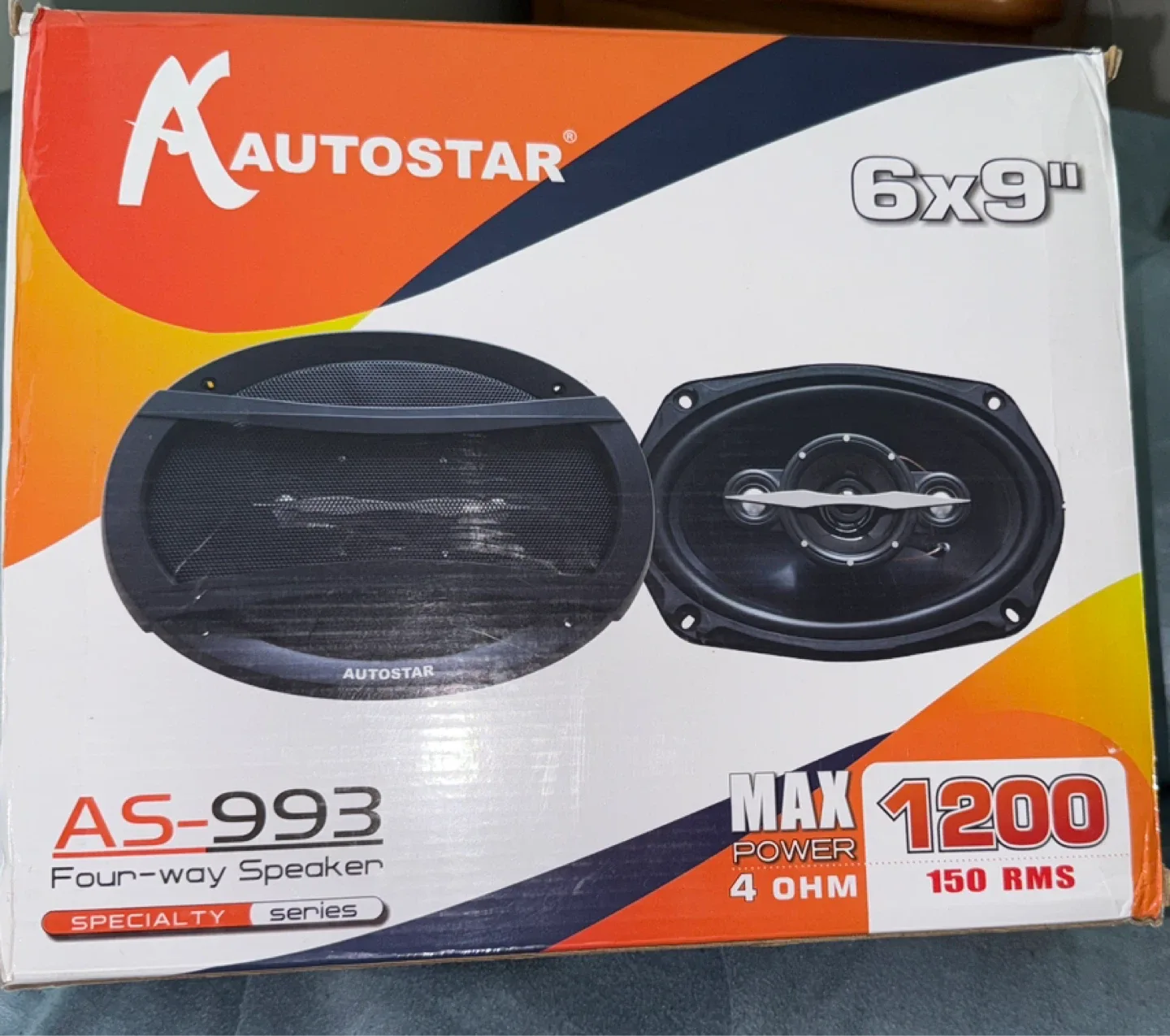 Autostar AS-993 6x9" Four-way Speaker thumbnail