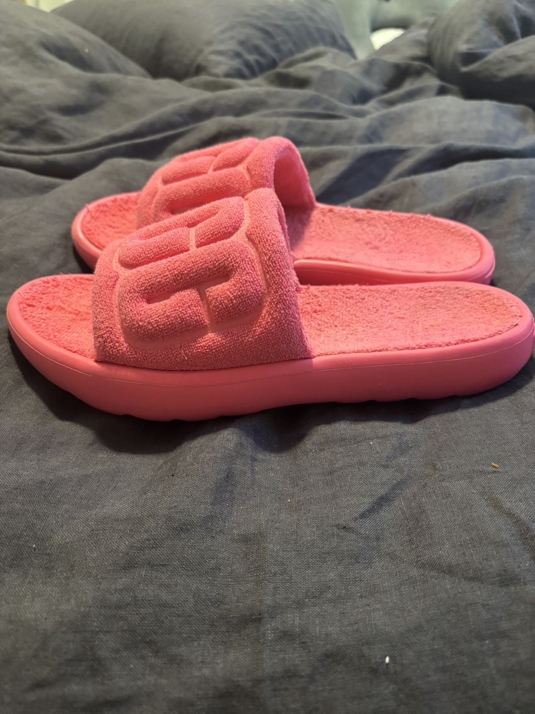 UGG Pink Terry Cloth Slides - Size 9 - photo 2