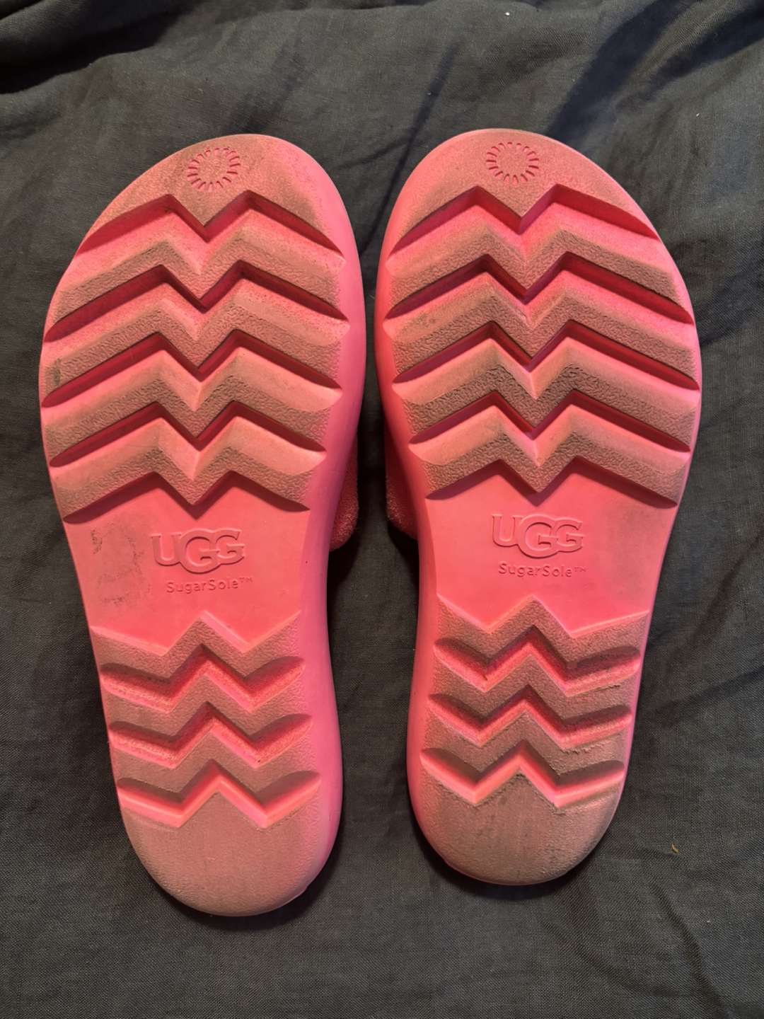 UGG Pink Terry Cloth Slides - Size 9 - photo 3