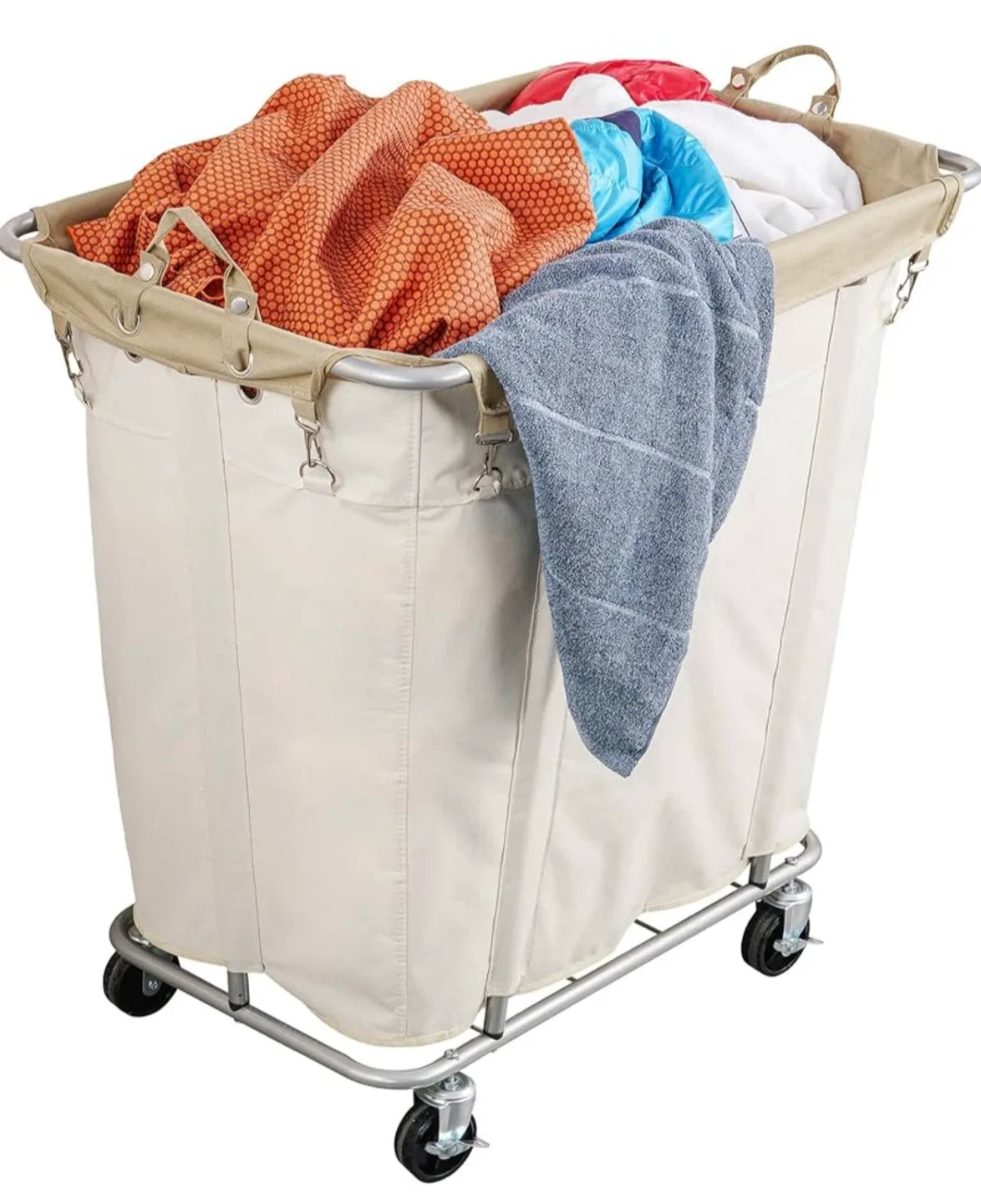 Laundry Cart with Wheels 320L Large Rolling Laundry Cart NEW thumbnail
