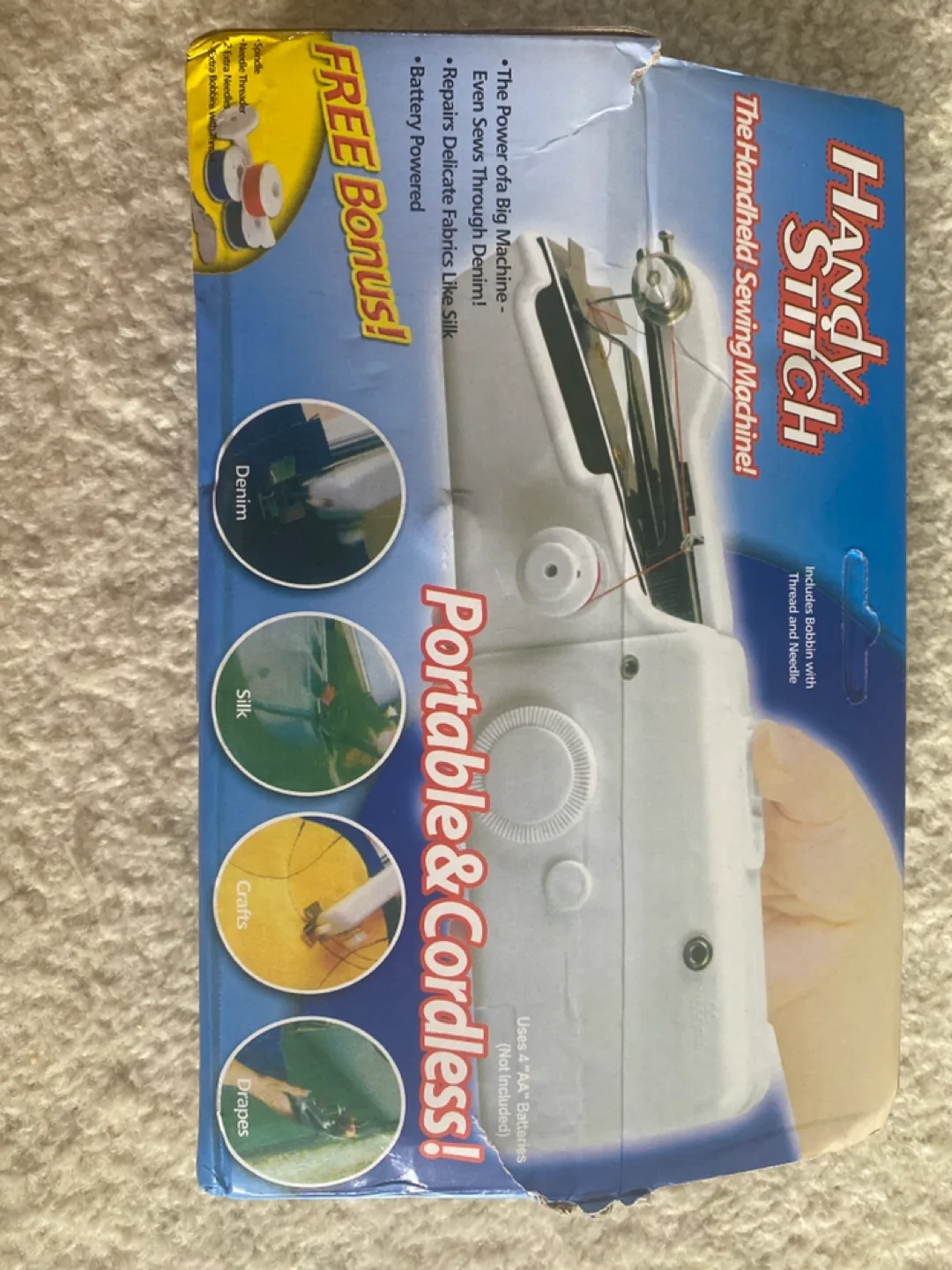 Handy Stitch Portable Sewing Machine - Like New! #🥕 thumbnail